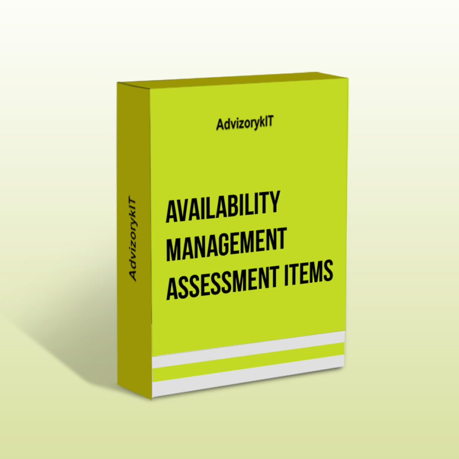 Availability Management Assessment Items