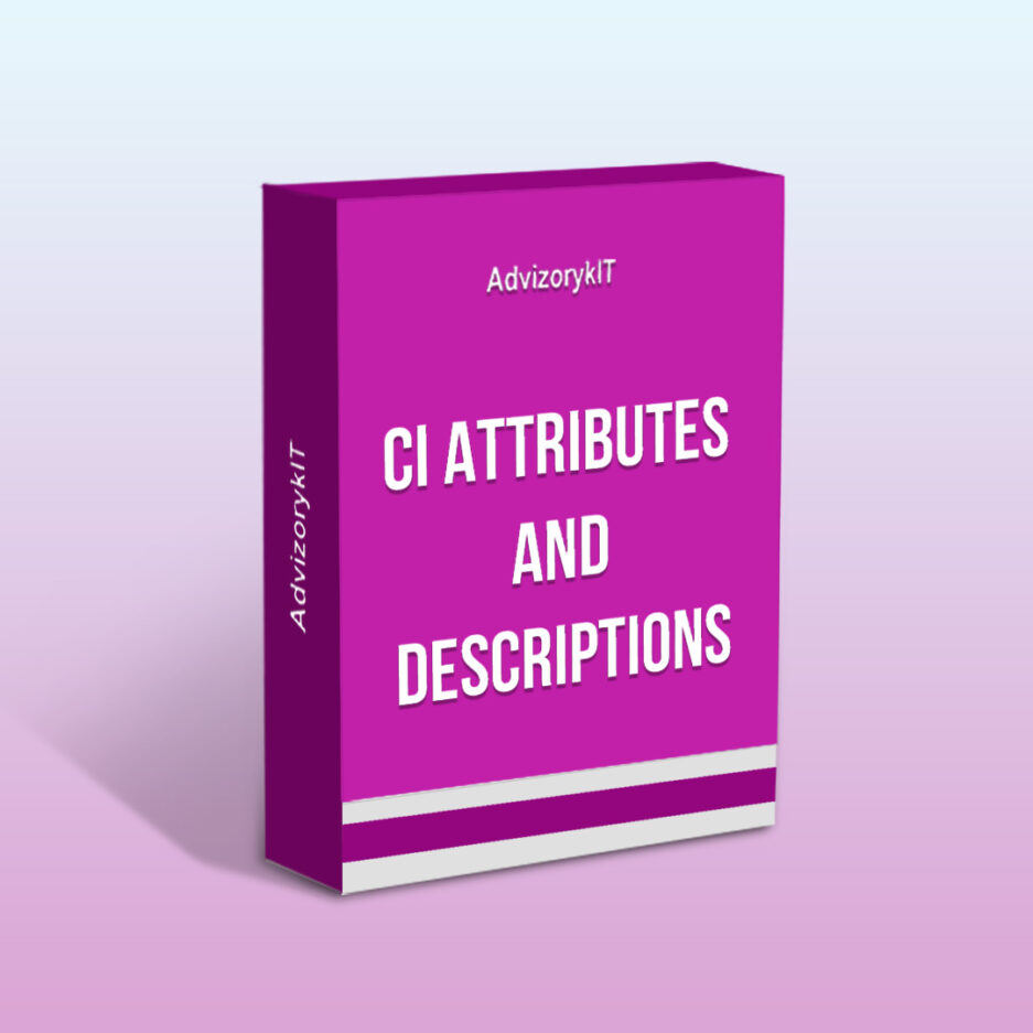 CI Attributes and Descriptions