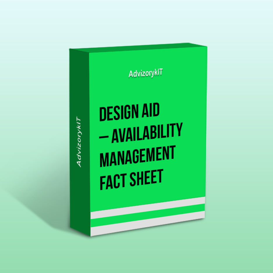 Design Aid – Availability Management Fact Sheet