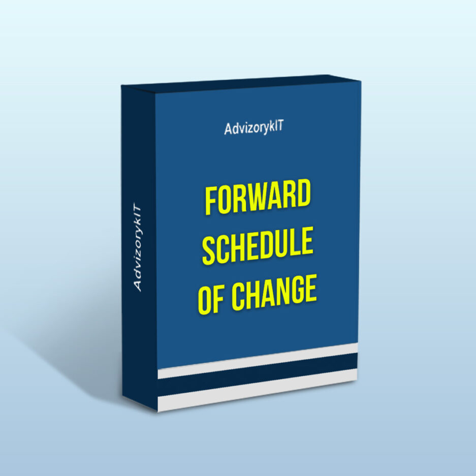 Forward Schedule Of Change