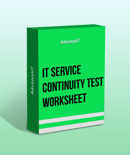 IT Service Continuity Test Worksheet