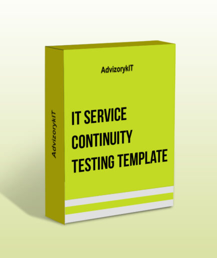 IT Service Continuity Testing Template