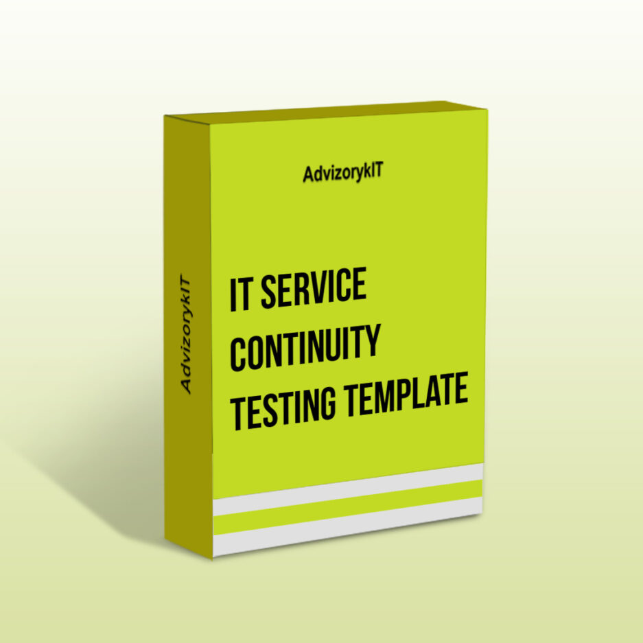 IT Service Continuity Testing Template