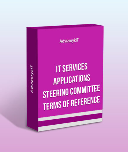 IT Services Applications Steering Committee Terms Of Reference