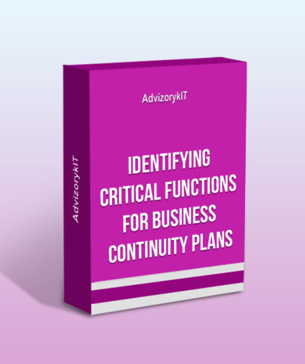 Identifying Critical Functions For Business Continuity Plans