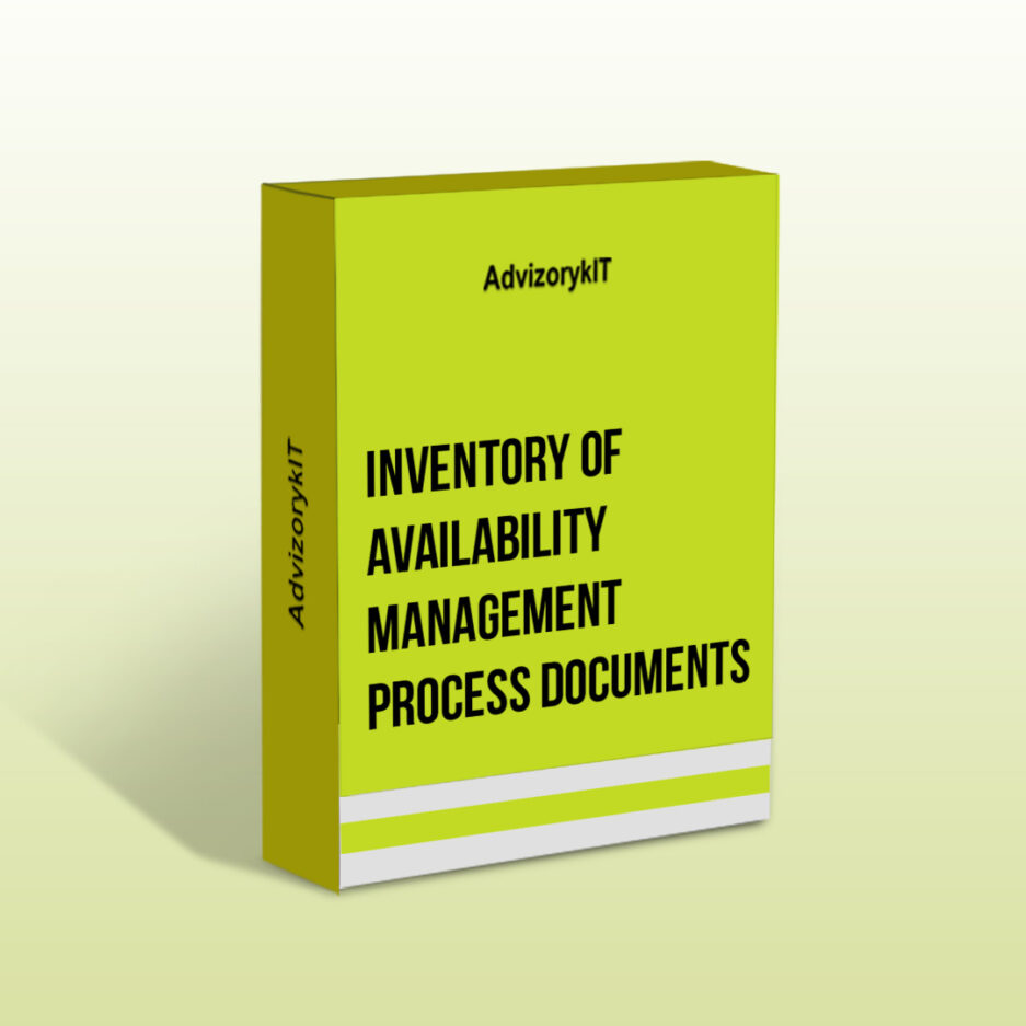 Inventory Of Availability Management Process Documents