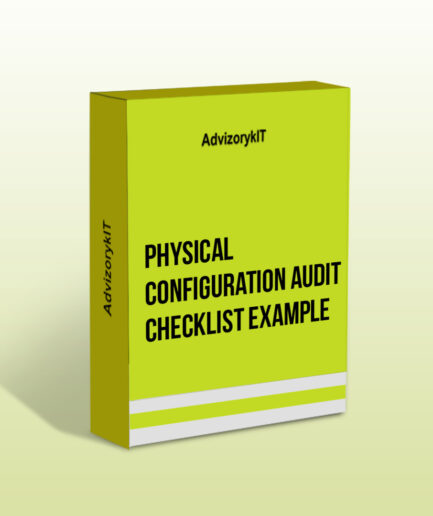 Physical Configuration Audit Checklist Example