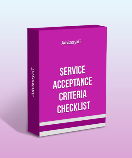 Service Acceptance Criteria Checklist