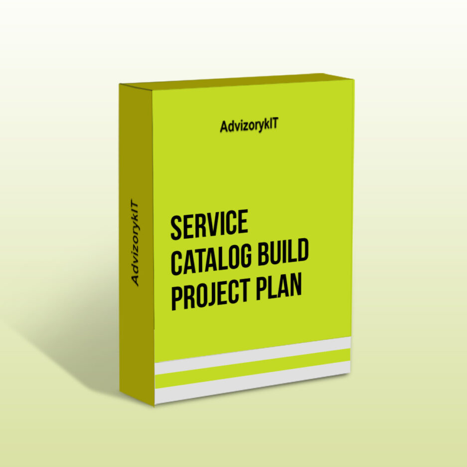 Service Catalog Build Project Plan