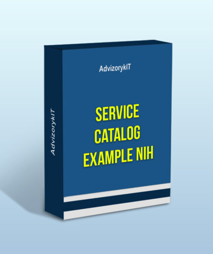 Service Catalog Example NIH