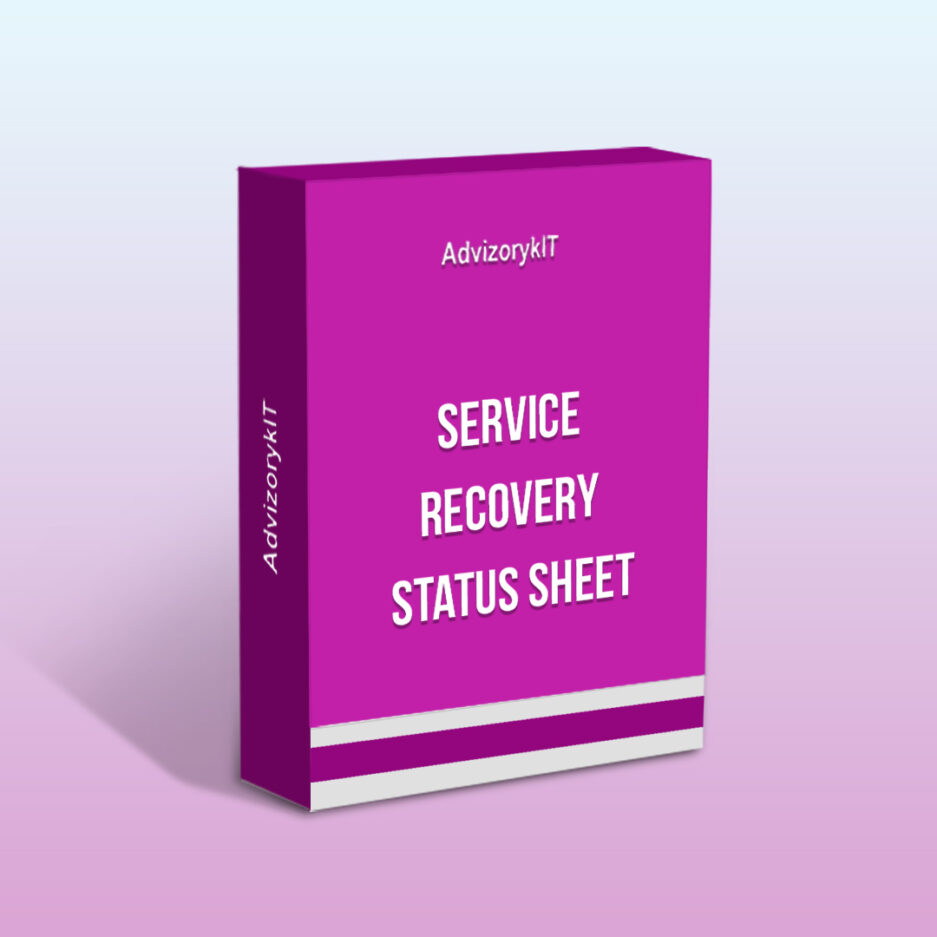 Service Recovery Status Sheet