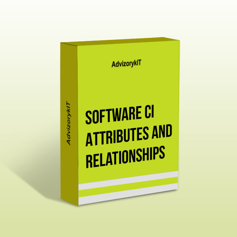 Software CI Attributes And Relationships