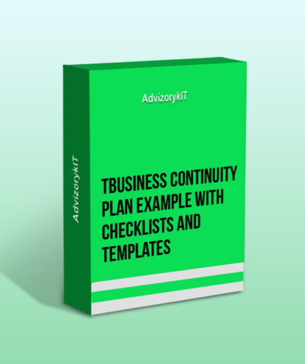 TBusiness Continuity Plan Example With Checklists and Templates