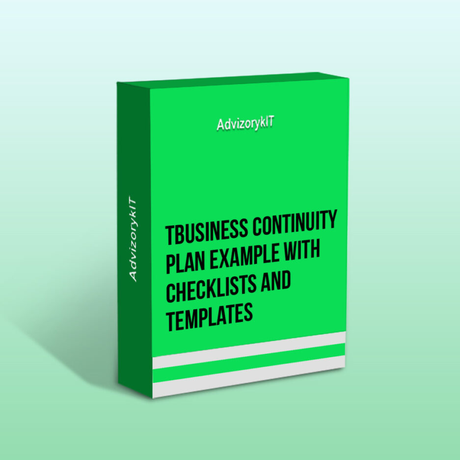 TBusiness Continuity Plan Example With Checklists and Templates