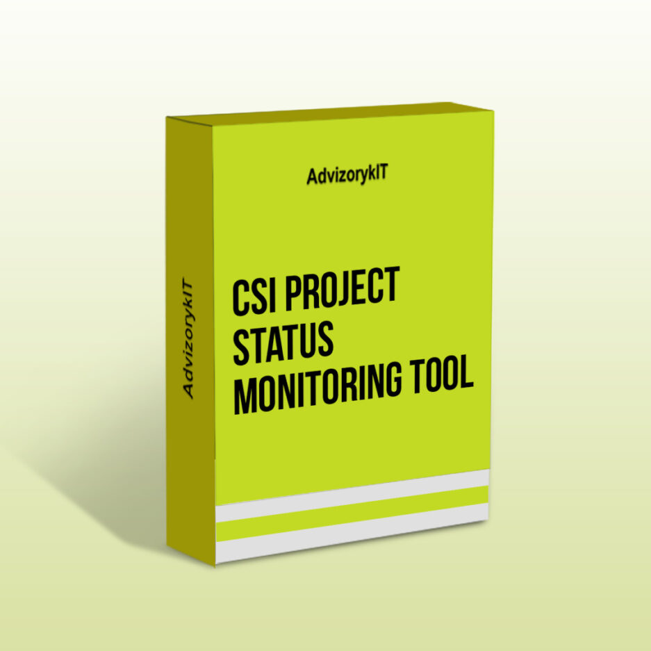 CSI Project Status Monitoring Tool