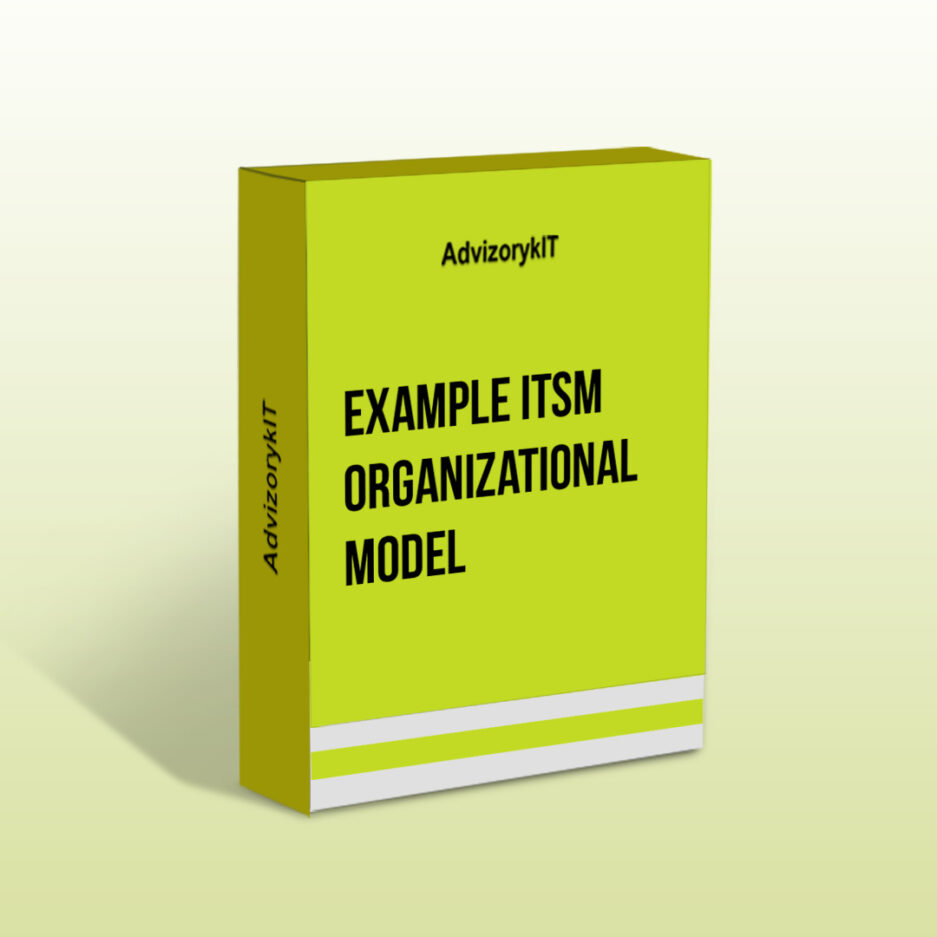 Example ITSM Organizational Model