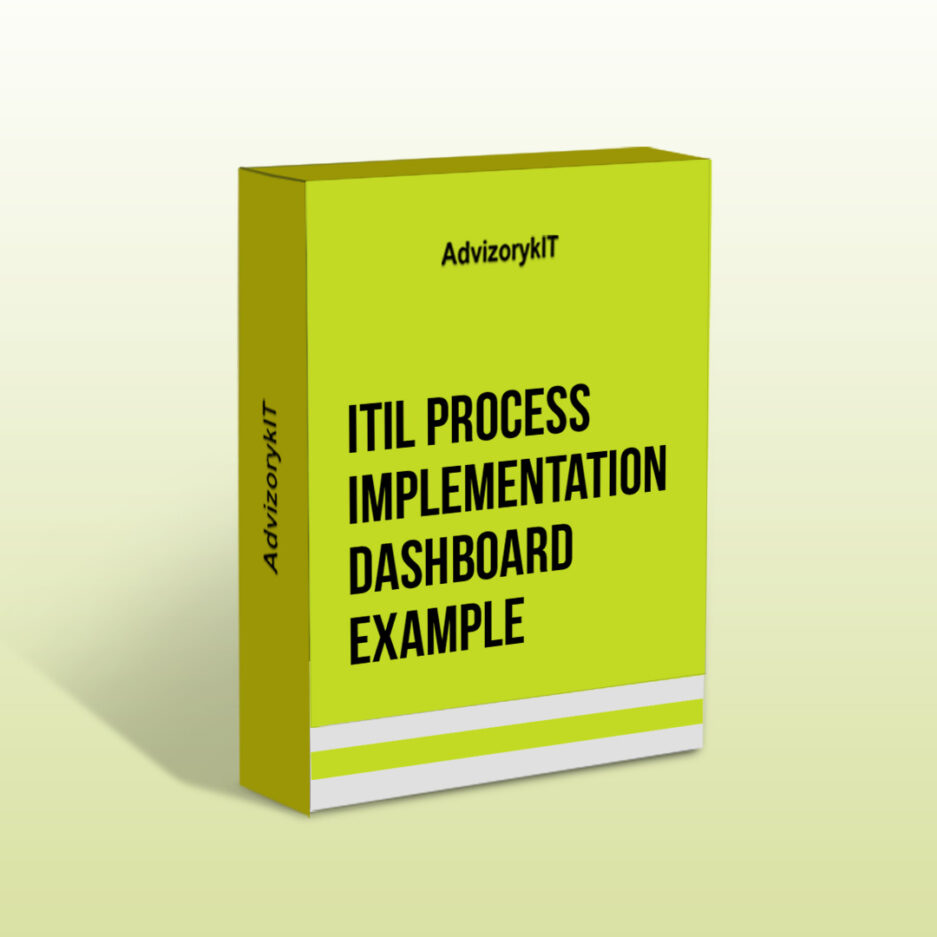 ITIL Process Implementation Dashboard Example