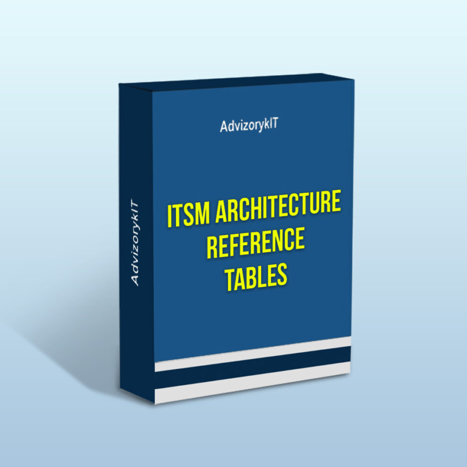 ITSM Architecture Reference Tables