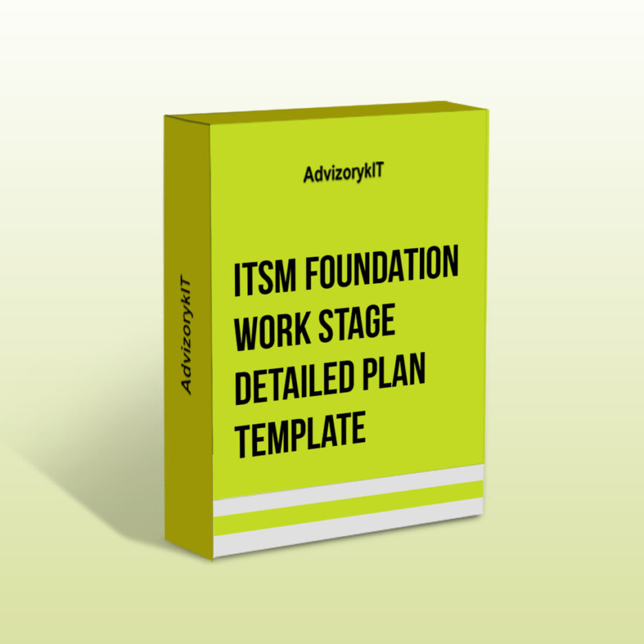 ITSM Foundation Work Stage Detailed Plan Template