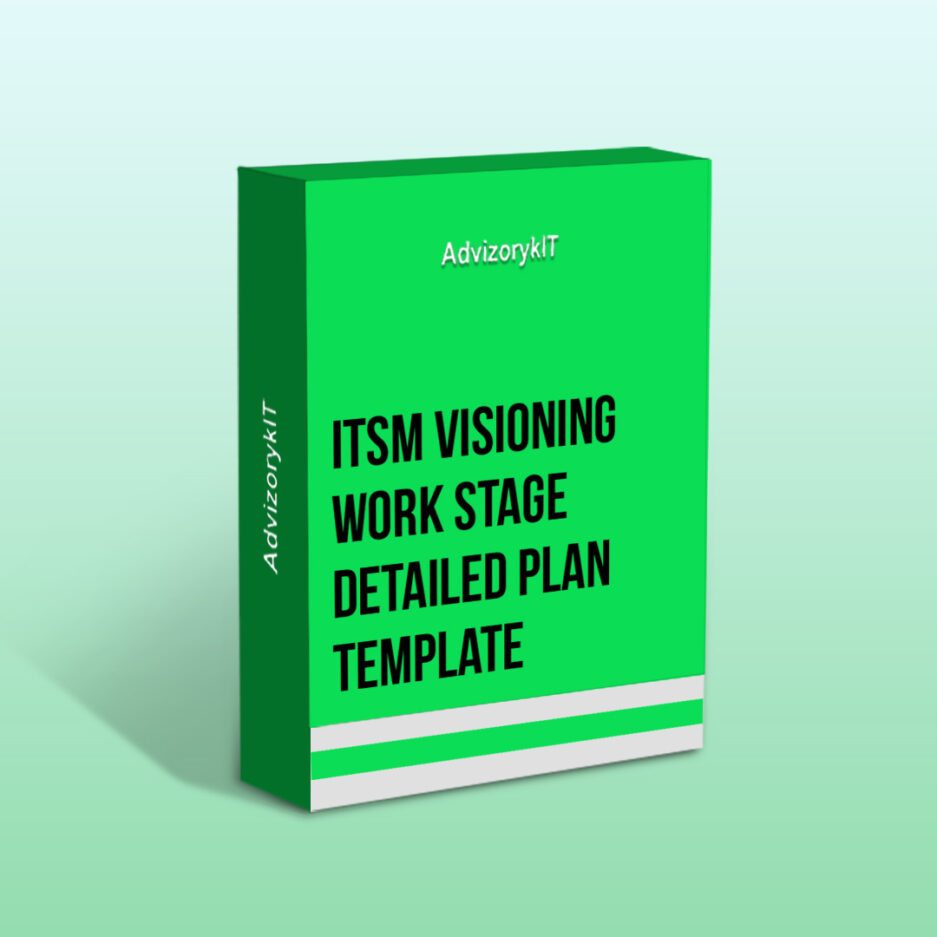 ITSM Visioning Work Stage Detailed Plan Template