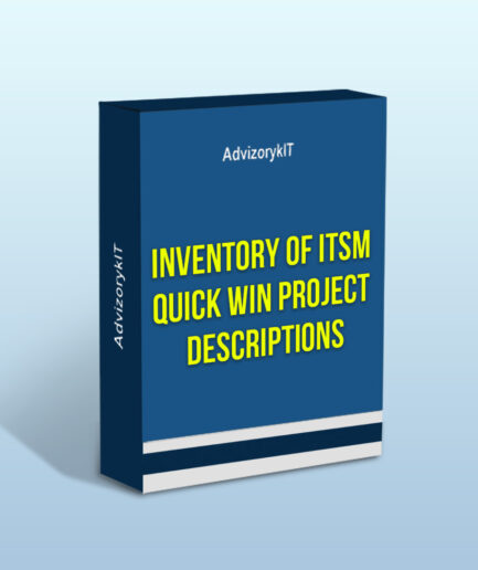 Inventory Of ITSM Quick Win Project Descriptions