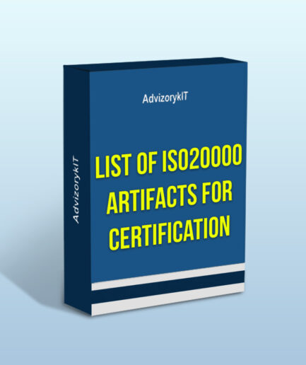 List Of ISO20000 Artifacts For Certification